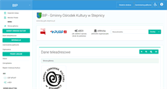 Desktop Screenshot of bip.gok.stepnica.pl
