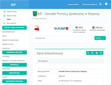 Tablet Screenshot of bip.ops.stepnica.pl