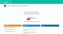 Desktop Screenshot of e-wrota.stepnica.pl