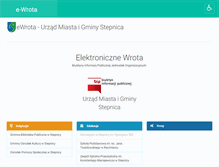 Tablet Screenshot of e-wrota.stepnica.pl